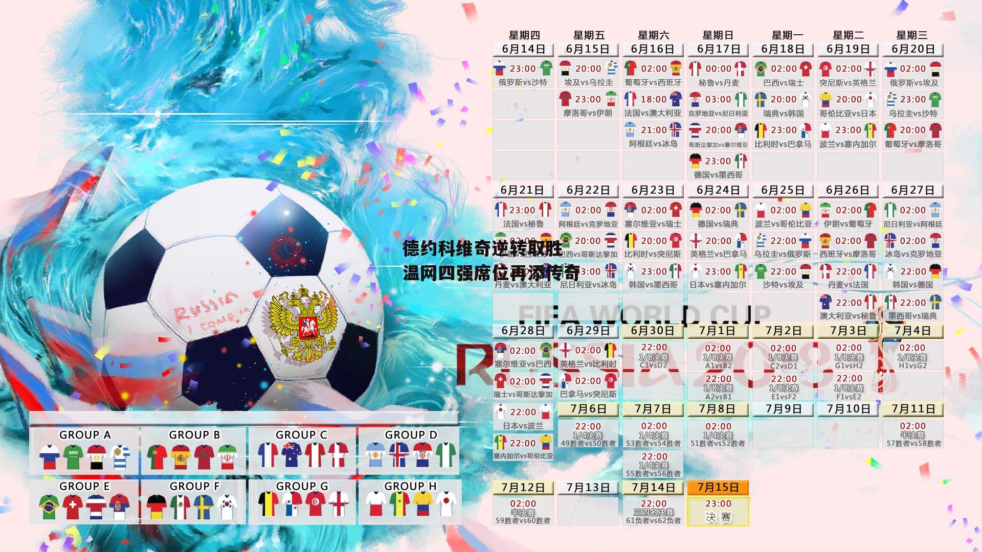 德约科维奇逆转取胜 温网四强席位再添传奇